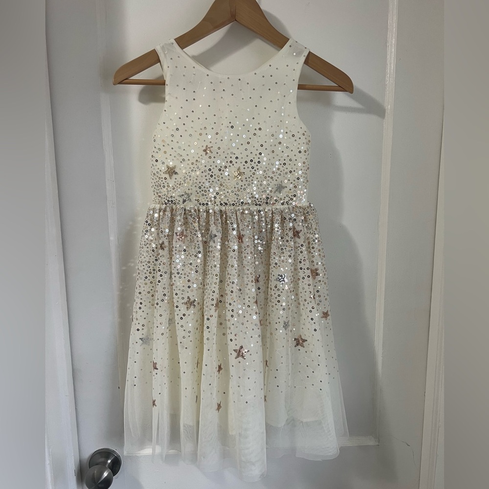 H&M Glittering White and Silver Kids Dress